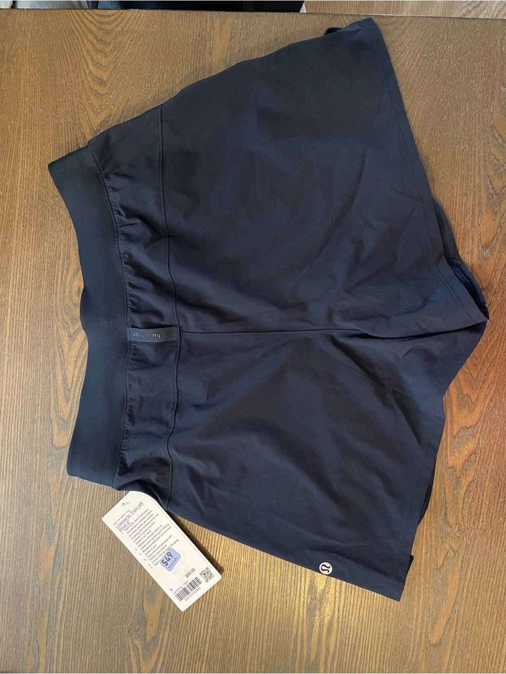 NWT lululemon athletica Navy Performance Drawstring Shorts - Picture 3 of 5